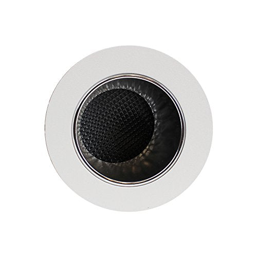 Focal Point Lighting FD4 D2, ID2 2.5 Round Series, Recessed Down light Kit, Housing & Trim, IC Rated, 277V Electronic Dimming, MR16, White Hex Louvred Trim