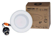 Load image into Gallery viewer, NICOR Lighting 3 inch White Dimmable LED Recessed Downlight 3000K (DLR3-10-120-3K-WH-BF)
