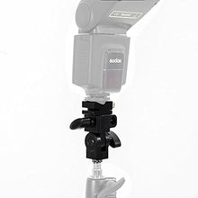 Load image into Gallery viewer, Godox Type E Flash Speedlite Hot Shoe Umbrella Light Holder Universal Mount Stand Flash Bracket Compatible with Godox V860III TT685II V850III V860II TT350 TT600 V350
