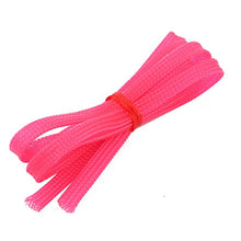 Load image into Gallery viewer, Aexit 6mm Dia Tube Fittings Tight Braided PET Expandable Sleeving Cable Wire Wrap Sheath Microbore Tubing Connectors Pink 1M
