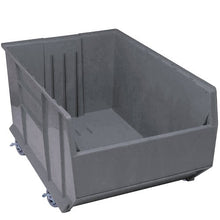 Load image into Gallery viewer, Quantum Pallet Rack Bins - 23-7/8 X41-7/8 X17-1/2&quot; - With Casters - Gray - Gray
