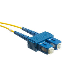 Load image into Gallery viewer, Fiber Optic Cable, 3 Meter (10 feet) LC to SC (Lucent Connector to Subscriber Connector) Duplex 9/125 Single-Mode Fiber Optic LC-SC Optical Connection Cable, CableWholesale
