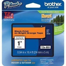 Load image into Gallery viewer, Brother International, Black on Fluorescent Orange 1&quot; (Catalog Category: Printers- Inkjet/Dot Matrix / Label Printer Access.)
