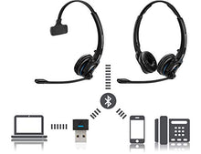 Load image into Gallery viewer, Global Teck Bundle EPOS Sennheiser Bluetooth Headphones- MB PRO1 UC Wireless Headset, Audifono para Computodaras, Moviles Con Microfono | with Mobile Wallet
