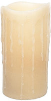 The Amazing Flameless Candle Light Drip Flameless Candle, 3 by 6-Inch, Tan