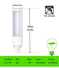 Load image into Gallery viewer, E-Simpo 1pc 4W G23 LED Bulb 2-Pin LED PL Retrofit Lamp CFL 7W Replacement 180 View Angle Daylight 6000k LED PL Horizontal Recessed Down Light Bulb(Need Bypass Ballast) (Cold White, 4W 135mm)
