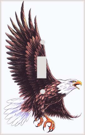 Bald Eagle in Flight Switchplate - Switch Plate Cover