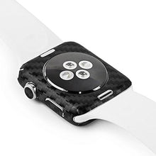 Load image into Gallery viewer, ArmorSuit Black Carbon Fiber Skin Back Protector Film + HD Clear Screen Protector for Apple Watch 42mm (Series 1) - HD Clear
