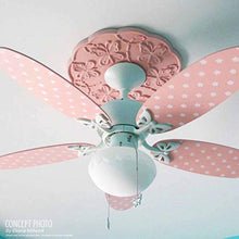 Load image into Gallery viewer, Ekena Millwork CM11LF Leaf Ceiling Medallion, 11 3/8&quot;OD x 3 5/8&quot;ID x 1 1/8&quot;P, Factory Primed
