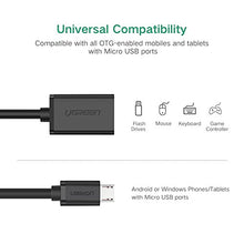 Load image into Gallery viewer, UGREEN Micro USB to USB, Micro USB 2.0 OTG Cable 2 Pack On The Go Adapter Micro USB Male to USB Female for Samsung S7 S6 Edge S4 S3, LG G4, DJI Spark Mavic Remote Controller, Android Tablets (Black)
