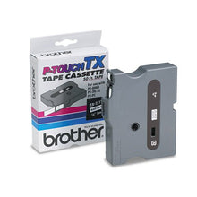 Load image into Gallery viewer, Brother P-Touch TX-2111 Laminated Tape - 0.23amp;quot; Width x 50&#39; Length - 1 Roll - White
