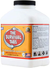 Load image into Gallery viewer, Survival Tabs - 60 day Survival Food Supply - Gluten Free and Non-GMO 25 Years Shelf Life (4 x 180 tabs/Bottle - Chocolate)
