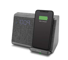 Load image into Gallery viewer, iHome iBTW39 Bluetooth Dual Alarm Clock with with USB and Qi Wireless Charging for iPhone 13, 13 Pro, 12, 11, XR, XS, X, 8, Galaxy S20, Z Flip, Fold, S10, S9, S8, Note 10, 9 and More
