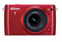 Nikon 1 S1 10.1 MP HD Digital Camera with 11-27.5mm 1 NIKKOR Lens (Red)