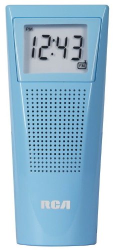 RCA BRC10BL Bathroom Clock Radio (Blue)