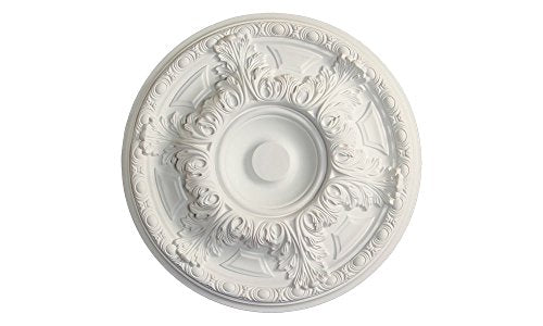 Ceiling Medallions - Ceiling Medallion for Chandeliers 19 inch (White)