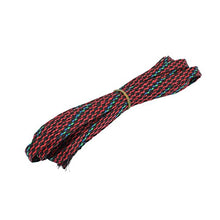 Load image into Gallery viewer, Aexit 12mm Dia Tube Fittings Tight Braided PET Expandable Sleeving Cable Wrap Sheath Microbore Tubing Connectors Multicolor 5M
