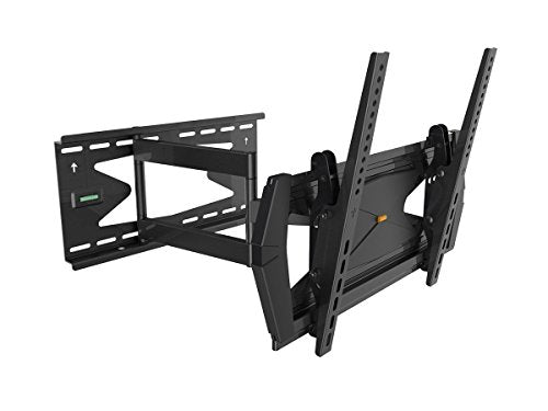 Black Full-Motion Tilt/Swivel Wall Mount Bracket with Anti-Theft Feature for JVC Black Sapphire 4000 JLE55SP4000 55
