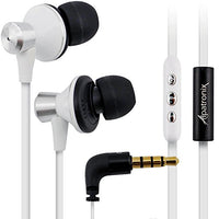 Alpatronix EX100 in-Ear Headphones with Mic/Control for Android Smartphones (White)