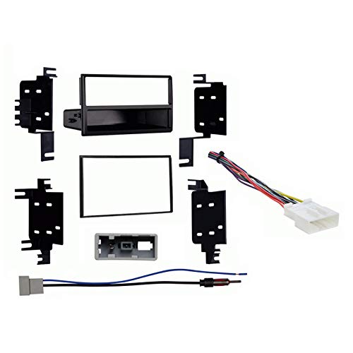 Compatible with Nissan Versa 2012 2013 Multi DIN Stereo Harness Radio Install Dash Kit Package