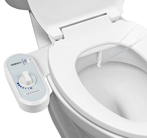 Greenco Bidet Fresh Water Spray Non-Electric Mechanical Bidet Toilet Seat Attachment