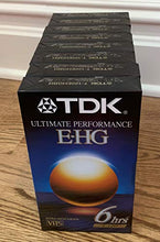 Load image into Gallery viewer, TDK Ultimate Performance E-HG Extra High Grade VHS T-120 Blank Video Tape
