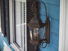 Load image into Gallery viewer, Kenroy Home 16313AP Estate Traditional 3 Outdoor Wall Light, Medium, Antique Patina Finish
