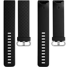 Load image into Gallery viewer, Wepro Waterproof Bands Compatible with Fitbit Charge 4 / Charge 3 / Charge 3 SE for Women Men, 3-Pack Replacement Wristbands for Fitbit Charge 3 / Charge 4, Small, Black, White, Gray

