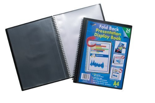 Tiger A4 foldback presentation display book 24 pockets