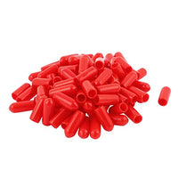 Aexit 100pcs 6mm Wiring & Connecting Inner Dia Vinyl End Cap Wire Cable Tube Heat-Shrink Tubing Cover Protector