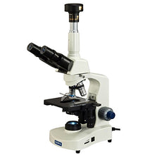 Load image into Gallery viewer, OMAX 40X-2500X Phase Contrast Trinocular Compound LED Siedentopf Microscope with 10MP Digital Camera
