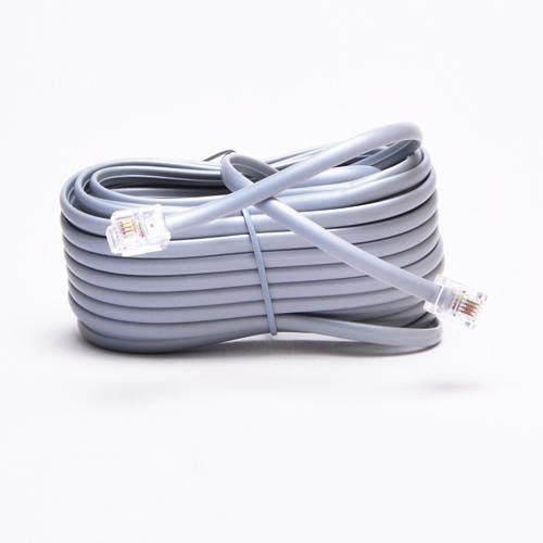 FireFold RJ11 Telephone Cable - 25ft - Straight Data - Heavy Duty PVC Jacket - Constructed of Quality 28AWG Stranded Wire - Telephone, fax Machine -