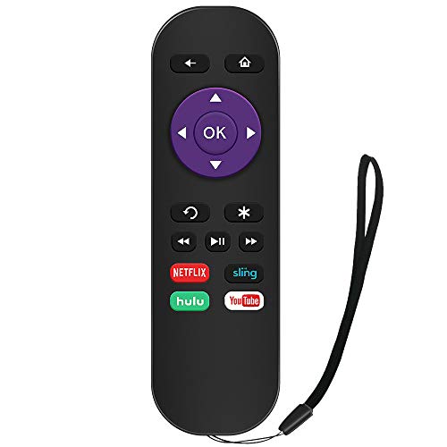 Gvirtue Replacement Remote Control for Roku Box Model: Roku 1, Roku 2(HD, XD, XS), Roku 3, Roku LT, HD, XD, XDS, Roku N1, Roku Express, Roku Express+