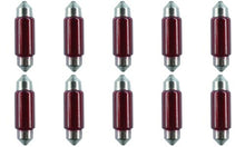 Load image into Gallery viewer, CEC Industries #3423R (Red) Bulbs, 12 V, 5 W, EC11-5 Base, T-4 shape (Box of 10)
