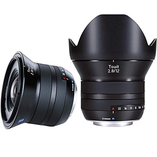 ZEISS Touit 2.8/12 Wide-Angle Camera Lens for Fujifilm X-Mount Mirrorless Cameras, Black