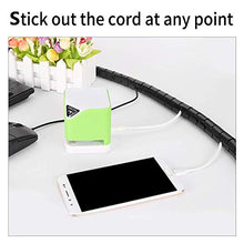 Load image into Gallery viewer, 120 Inch Cable Sleeve, Flexible Cord Bundler Wire Wrap Cable Management System for Office and PC
