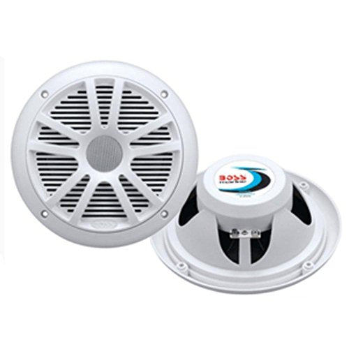 Boss Audio MR6W 6.5 Dual Cone Marine Coaxial Speaker (Pair) - 180W - White consumer electronics Electronics
