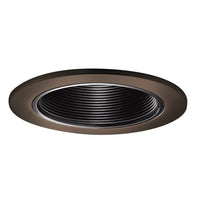 HALO Recessed 993TBZ 4-Inch Trim Coilex Baffle with Black Baffle, Tuscan Bronze