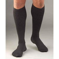 Activa Men's 20-30 mmHg Microfiber Dress Socks, Grey, Large