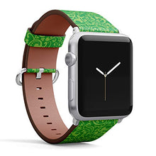 Load image into Gallery viewer, S-Type iWatch Leather Strap Printing Wristbands for Apple Watch 4/3/2/1 Sport Series (38mm) - St. Patrick&#39;s Day Background in Green Colors

