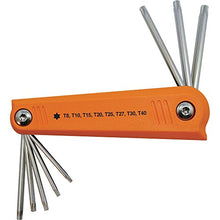 Load image into Gallery viewer, Dynamic Tools D043209 T8 to T40 Torx Folding Hex Key Set (8 Piece)

