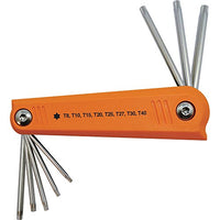 Dynamic Tools D043209 T8 to T40 Torx Folding Hex Key Set (8 Piece)
