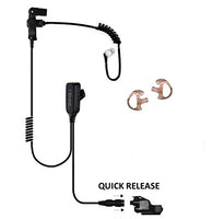 Tactical Ear Gadgets Ep1323 Qr Hawk Lapel Microphone For Motorola Xts5000 Xts3000 Xts2500 Radio (Blac