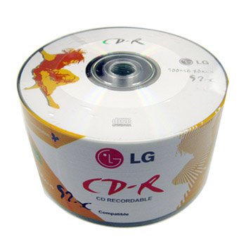 50pcs LG CD-R 52x 700MB 80Min Logo printed Top Premium Quality