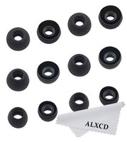 ALXCD Ear Tips for Powerbeats 2 3 Wireless Headphone, SML 3 Sizes 6 Pair Silicone Replacement Earbud Tips Ear Gel, Fit for Beats Powerbeats 3 Wireless [6 Pair](BLACK)