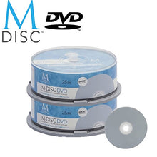 Load image into Gallery viewer, 50 Pack Millenniata M-Disc DVD 4.7GB 4X HD White Inkjet Printable 1000 Year Permanent Data Archival/Backup Blank Media Recordable Disc

