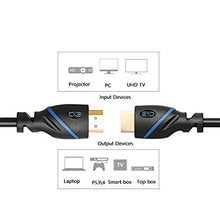 Load image into Gallery viewer, 30 FT (9.1 M) High Speed HDMI Cable Male to Male with Ethernet Black (30 Feet/9.1 Meters) Supports 4K 30Hz, 3D, 1080p and Audio Return CNE544724 (4 Pack)

