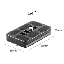 Load image into Gallery viewer, AKOAK 60mm Camera Quick Release Plate Fits Arca-Swiss Standard for Tripod Ball Head,with 1/4&quot; Standard Screw
