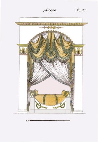 French Empire Alcove Bed No. 21 24x36 Giclee