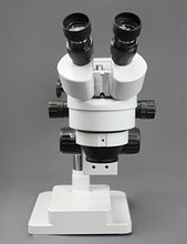 Load image into Gallery viewer, Vision Scientific VS-5FZ-IFR07-3N Simul-Focal Trinocular Zoom Stereo Microscope,10xWF Eyepiece,3.5x-90x Magnification,0.5x&amp;2x Aux Lens,Double Arm Stand,144-LED Ring Light,3.0MP Digital Eyepiece Camera
